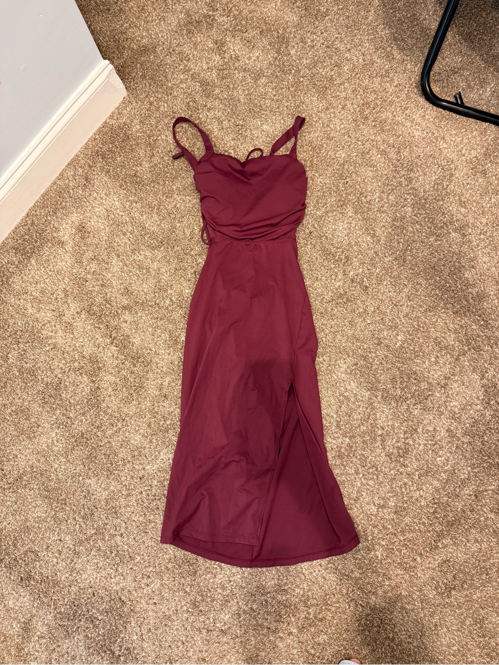 HALARA purple Sleeveless Midi Dress with Side Slit